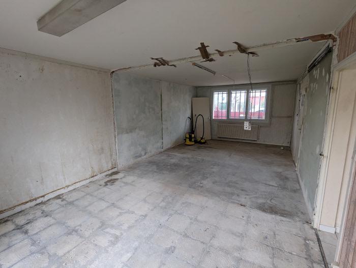 Photo du chantier avant la pose du carrelage
