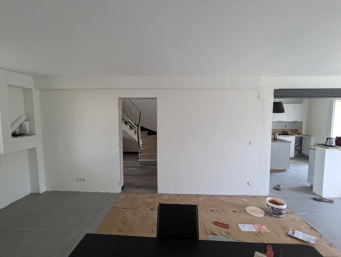 Photo du chantier pendant la réalisation